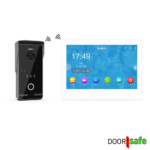 DS4850 PRO | HD draadloze camera deurbel | 8" touch scherm | met ingebouwde RF 433Mhz zender | draadloos, standaard bereik (2,4Ghz) | Buitenunit op stroom | met afneembare metalen regenkap | met hoekmontagebeugel | Hoog resolutie beeld | Duplex audio | Bewegingssensor met lichaamsdetectie & instelbaar detectiegebied | Infrarood nachtzicht | Met monitoring | Opslag op SD-kaart in scherm van 32Gb
