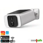 DS3126 | 5MP beveiligingscamera met accu & zonnepaneel | voor buiten | met 18 witte LED's + 4 infrarood LED's | internet via 2,4 Ghz WiFi