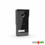 DS7885 | Opbouw HD video deurbel met camera | met of zonder regenkap | met RFID MiFare Chipreader | zwart | 2-draads | BUS | 1 knop