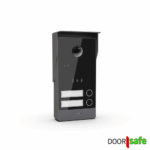 DS7886 | Opbouw HD video deurbel met camera | met of zonder regenkap | met RFID MiFare Chipreader | zwart | 2-draads | BUS | 2 knoppen