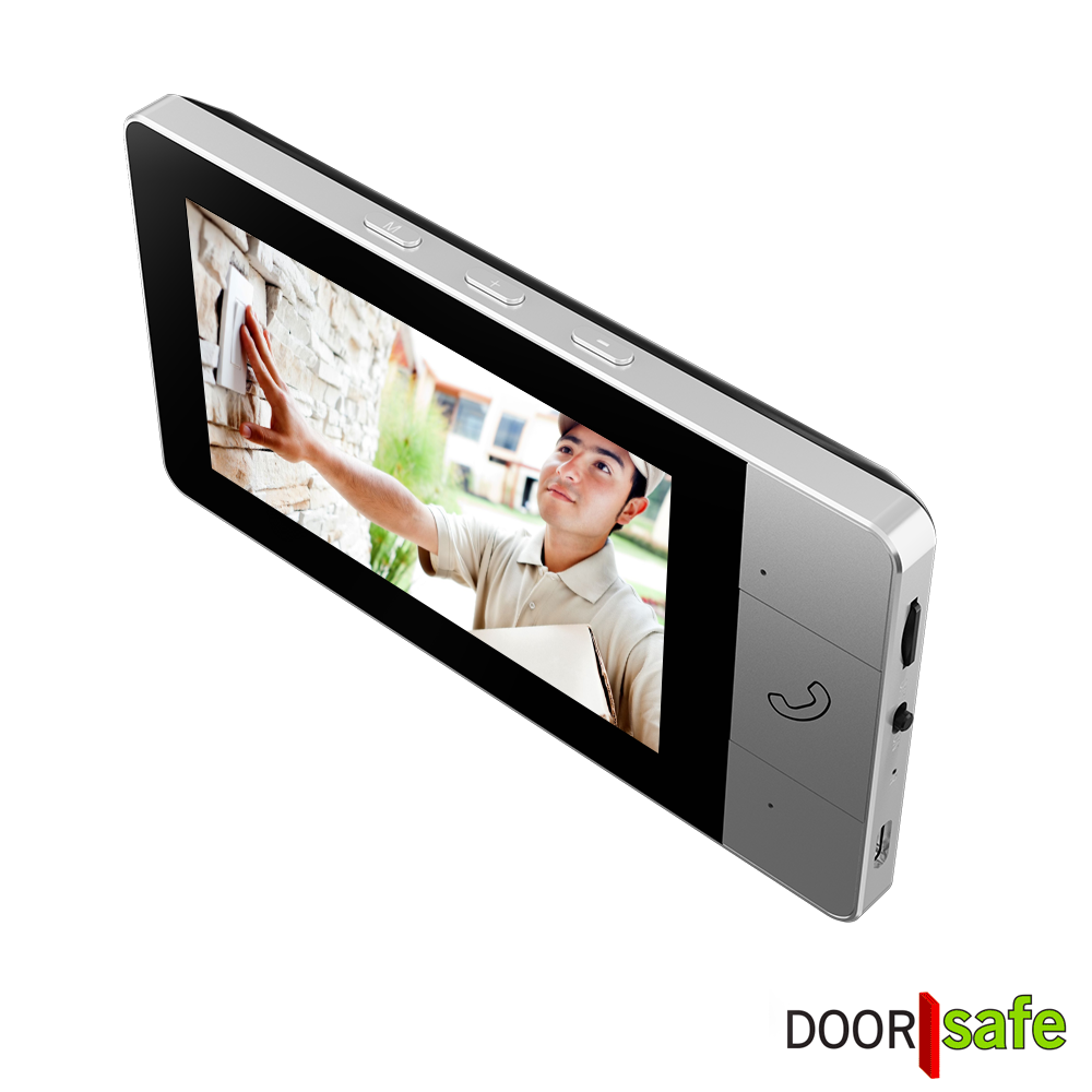 DS4140 BUDGET | draadloze camera deurbel | 4,3″ scherm | draadloos, standaard bereik (2,4Ghz) | Deurbel op 1000mAh accu | Laag resolutie beeld | Duplex audio | Geen bewegingssensor | Infrarood nachtzicht | Slot/poort/gong niet aansluitbaar | Geen monitoring | Opslag op SD-kaart in scherm van 16Gb - Image 9