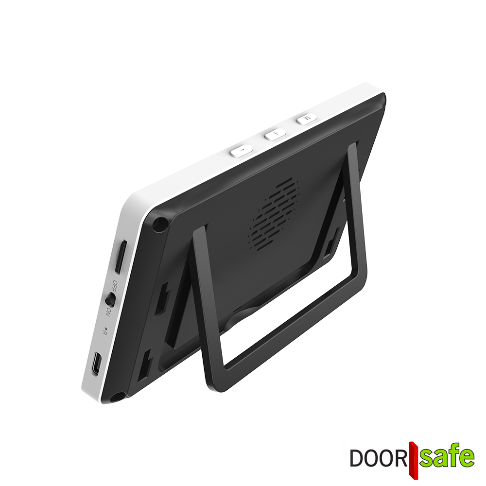 DS4140 BUDGET | draadloze camera deurbel | 4,3″ scherm | draadloos, standaard bereik (2,4Ghz) | Deurbel op 1000mAh accu | Laag resolutie beeld | Duplex audio | Geen bewegingssensor | Infrarood nachtzicht | Slot/poort/gong niet aansluitbaar | Geen monitoring | Opslag op SD-kaart in scherm van 16Gb - Image 12