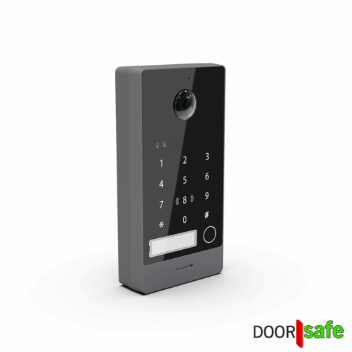 DS7900 | Opbouw HD 4G video deurbel met camera | met eSIM of een fysieke micro SIM kaart | met of zonder regenkap | met Keypad & RFID MiFare Chipreader | zwart | 1 knop - Image 2