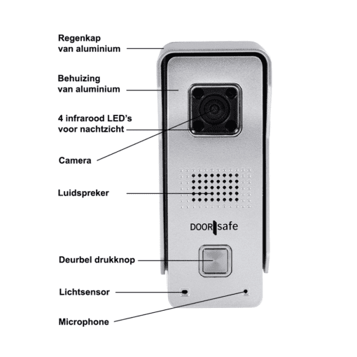 tabak Kenia rok Doorsafe 6600 video deurbel met camera & intercom via WiFi of LAN