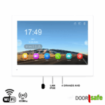 DS7899 | 8" inch touch scherm | internet via 2.4/5Ghz WiFi of LAN Netwerkkabel met POE 802.3af | 4 draads AHD | met ingebouwde RF433 Mhz zender | met QR code unlock | 32Gb