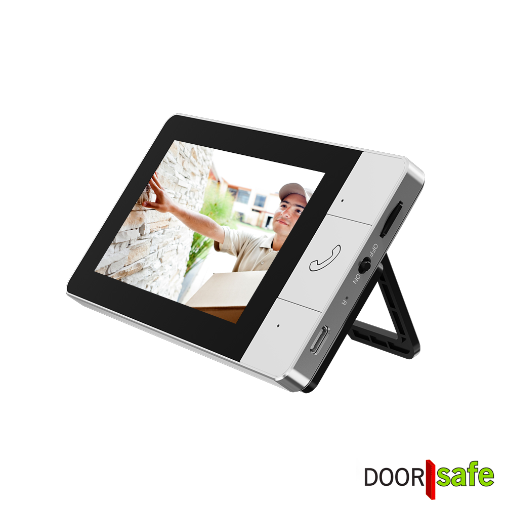 DS4140 BUDGET | draadloze camera deurbel | 4,3″ scherm | draadloos, standaard bereik (2,4Ghz) | Deurbel op 1000mAh accu | Laag resolutie beeld | Duplex audio | Geen bewegingssensor | Infrarood nachtzicht | Slot/poort/gong niet aansluitbaar | Geen monitoring | Opslag op SD-kaart in scherm van 16Gb - Image 11