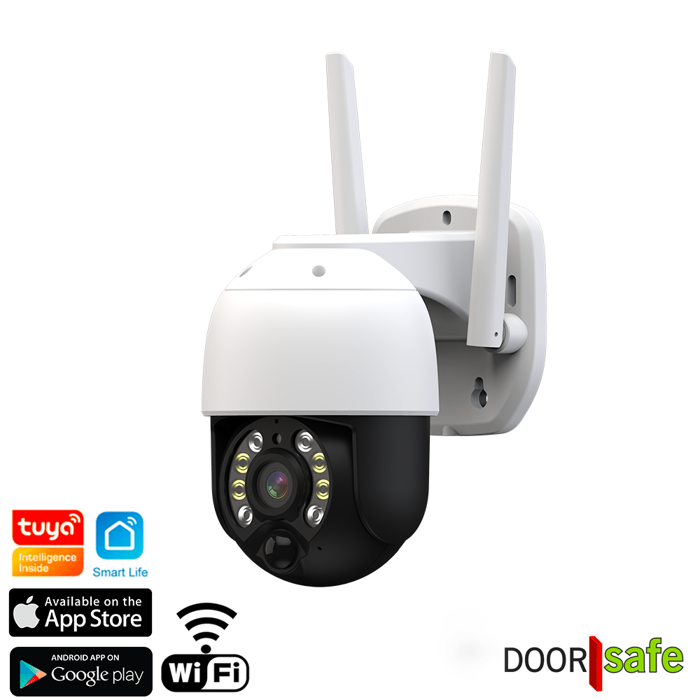 routine transactie Tolk Draaibare bewakingscamera, voor buiten - WiFi of LAN - Doorsafe 3124