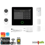 DS3300 | WiFi & 2G/4G Alarmsysteem, melding via Smart Life app/SMS-bericht/telefoonoproep | met 4,3 touchscherm, keypad & afstandbedieningen