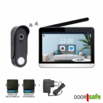 DS4651: Pakket met DS4650 PRO + DS4970 12V DC voeding om de buitenbel of de unlock of gong module mee van stroom te voorzien