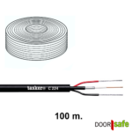DS4941 | Siamese coax kabel | 4 draadskabel: coax kabel (kern & mantel) + 2 draden - 100 meter