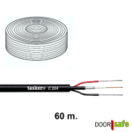 DS4946 | Siamese coax kabel | 4 draadskabel: coax kabel (kern & mantel) + 2 draden - 60 meter