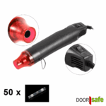 DS4960 | Hete lucht soldeerder + 50 x Soldeer krimpkous wit