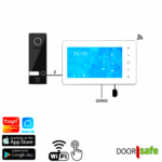 DS7710 PRO | HD internet deurbel met camera | Zwart | 7" touch scherm | BUS | 2-draads van deurbel naar scherm | scherm verbinden met internet via 2,4 Ghz WiFi  | 32Gb & NAS