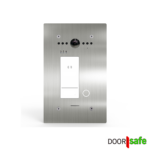 DS7775 | Inbouw HD video deurbel met camera van metaal & RVS | met RFID MiFare Chipreader | zilver | BUS | 2-draads | 1 knop