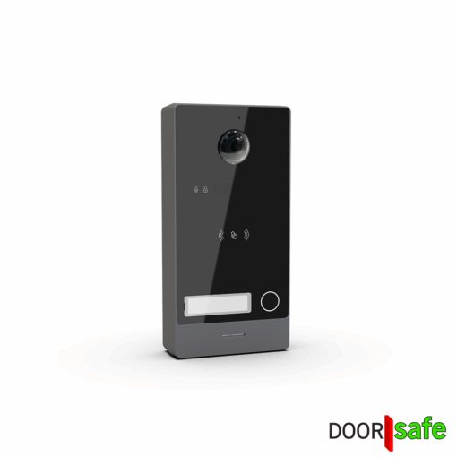 DS7802 | HD video deurbel met camera | met of zonder regenkap | met RFID MiFare Chipreader | zwart | BUS  | 7" touch scherm | 2-draads van deurbel naar internet module | scherm met internet verbinden via 2,4 Ghz WiFi of (POE) netwerkkabel | 32Gb & NAS - Image 3