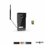 DS7900 | HD 4G video deurbel met camera | heeft micro SIM-kaart met data nodig | met of zonder regenkap | met Keypad & RFID MiFare Chipreader | zwart | 1 knop | 32Gb