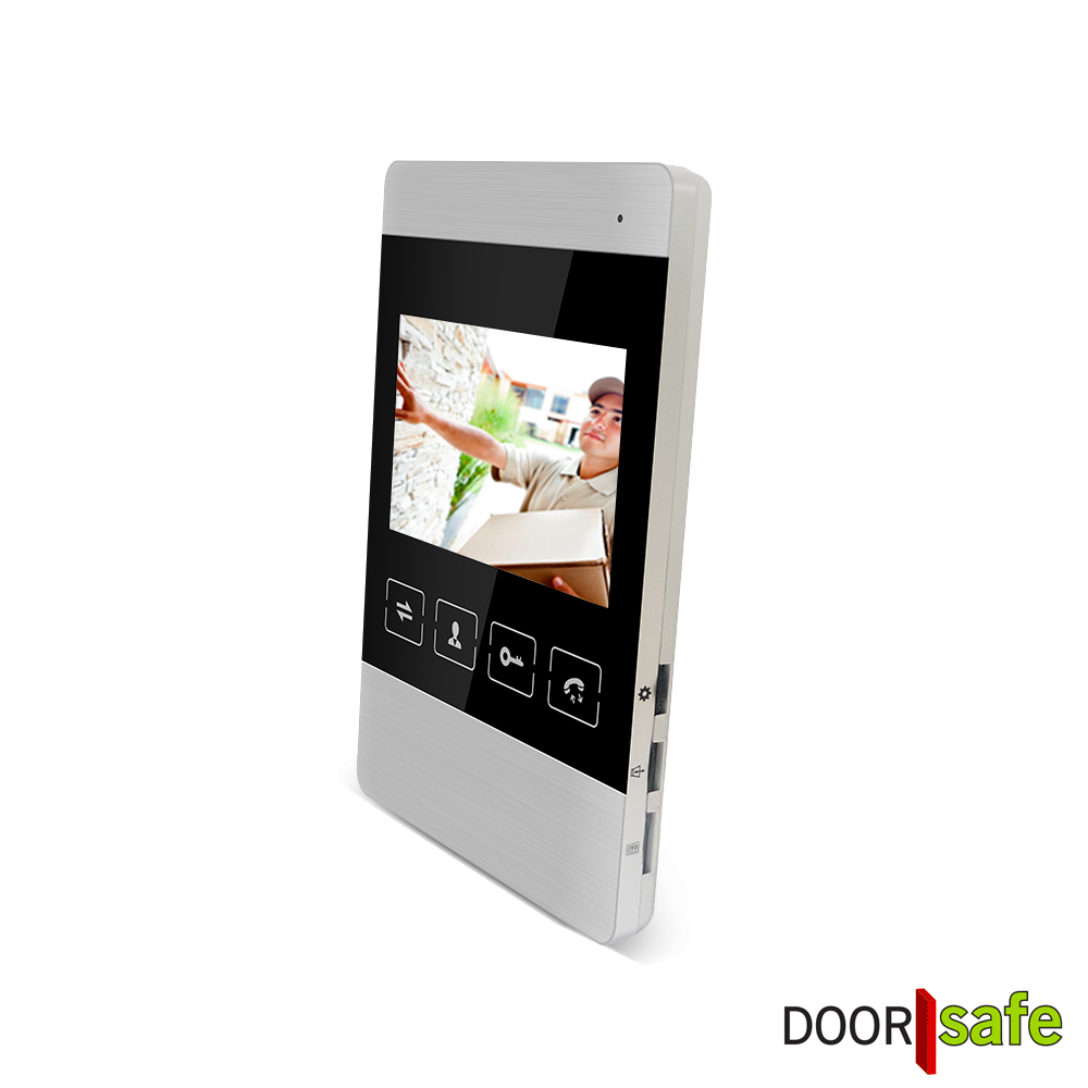 Camera deurbel intercom, 2 draads, maakt of video - Doorsafe 7100