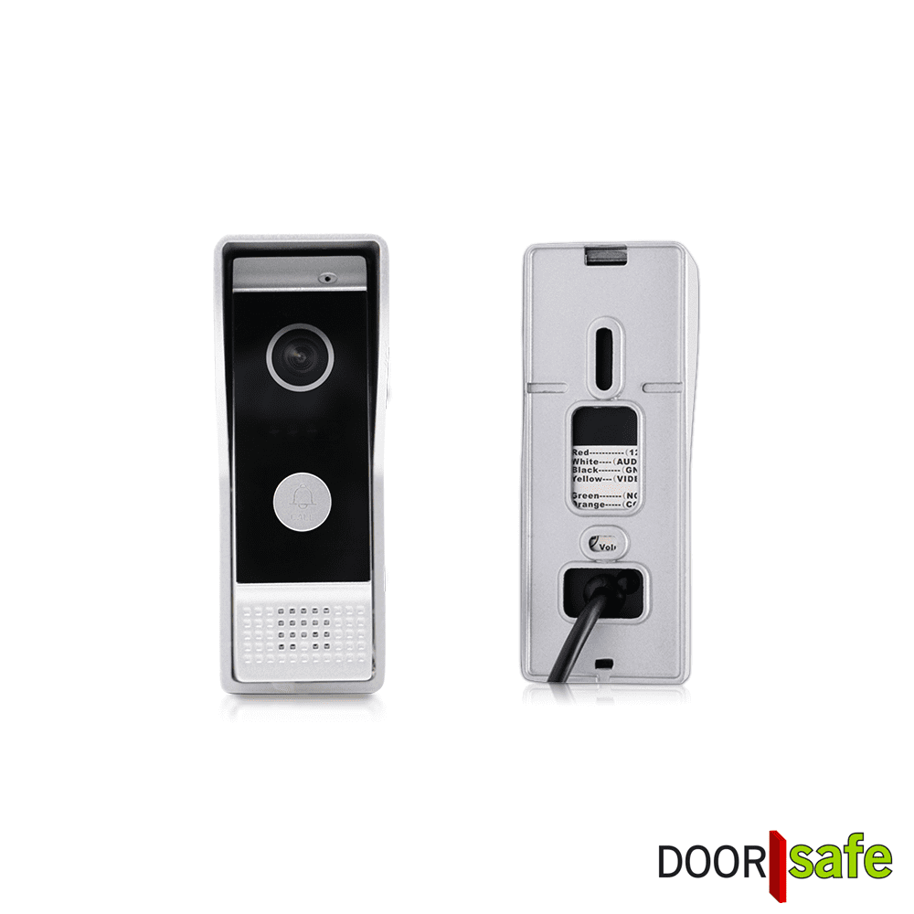 Camera deurbel intercom, 2 draads, maakt of video - Doorsafe 7100